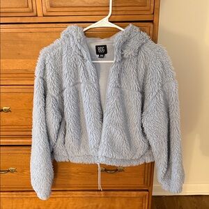 Fuzzy Light Blue Jacket